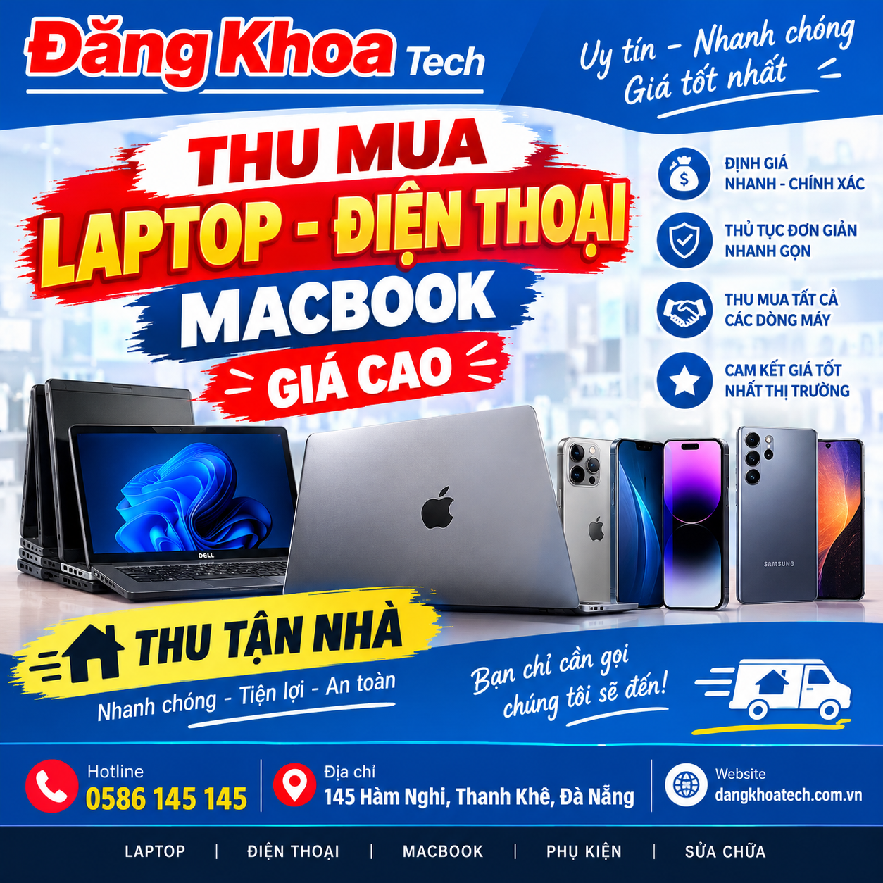 Thu mua máy tính laptop tận nhà tại Đà Nẵng nhanh chóng và uy tín